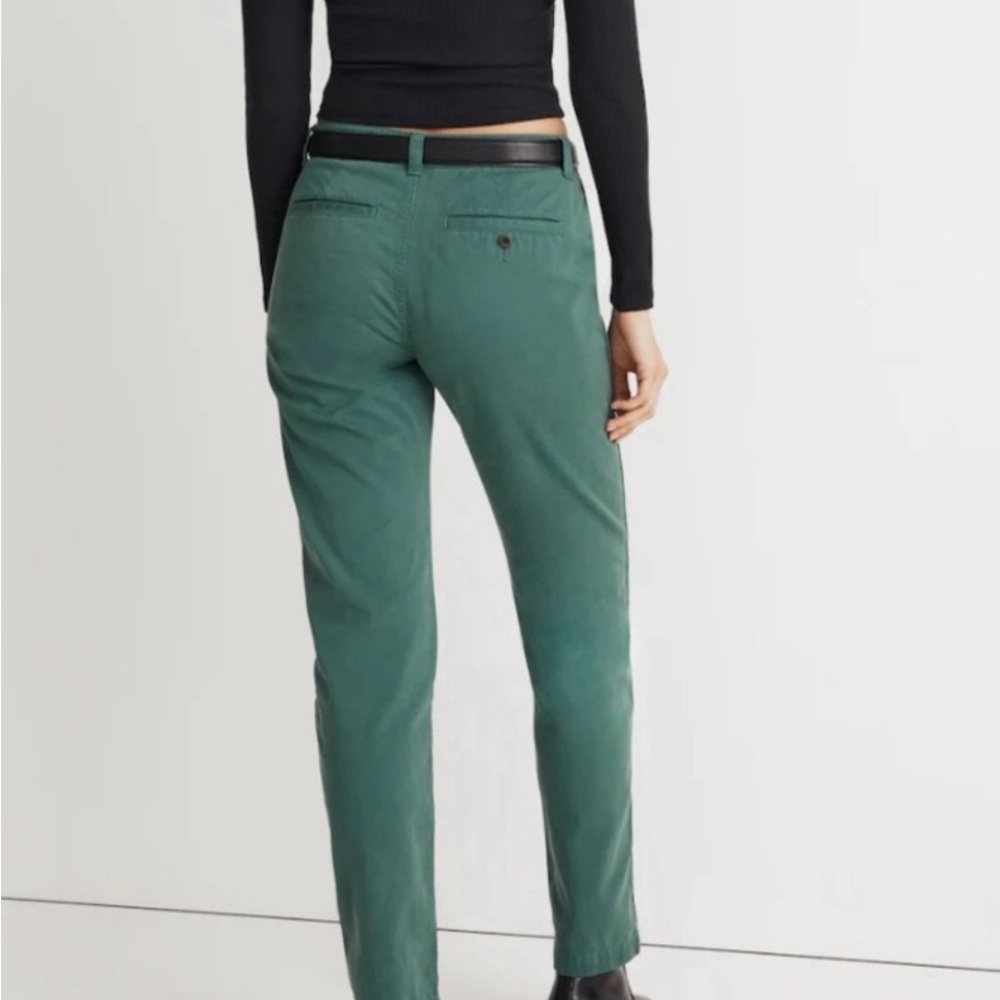 Madewell Green Chinos Classic Straight-Leg Pants - Picture 4 of 4